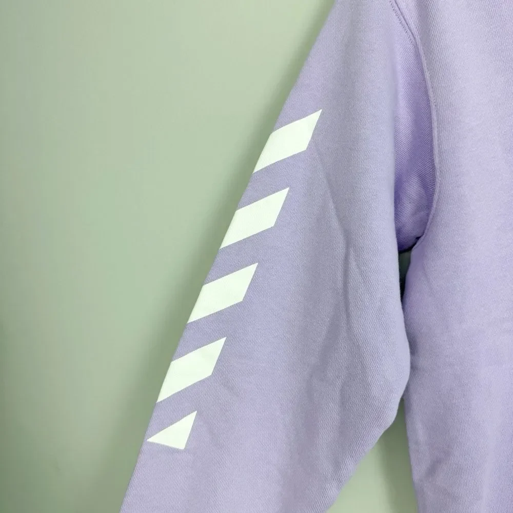 OFF-WHITE | NEW Kid’s Light Purple & White Cotton Logo Hoodie Youth Size 10